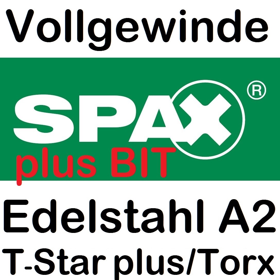 Spax Edelstahl Spanplattenschrauben V2A Torx Vollgewinde je 1 T Star